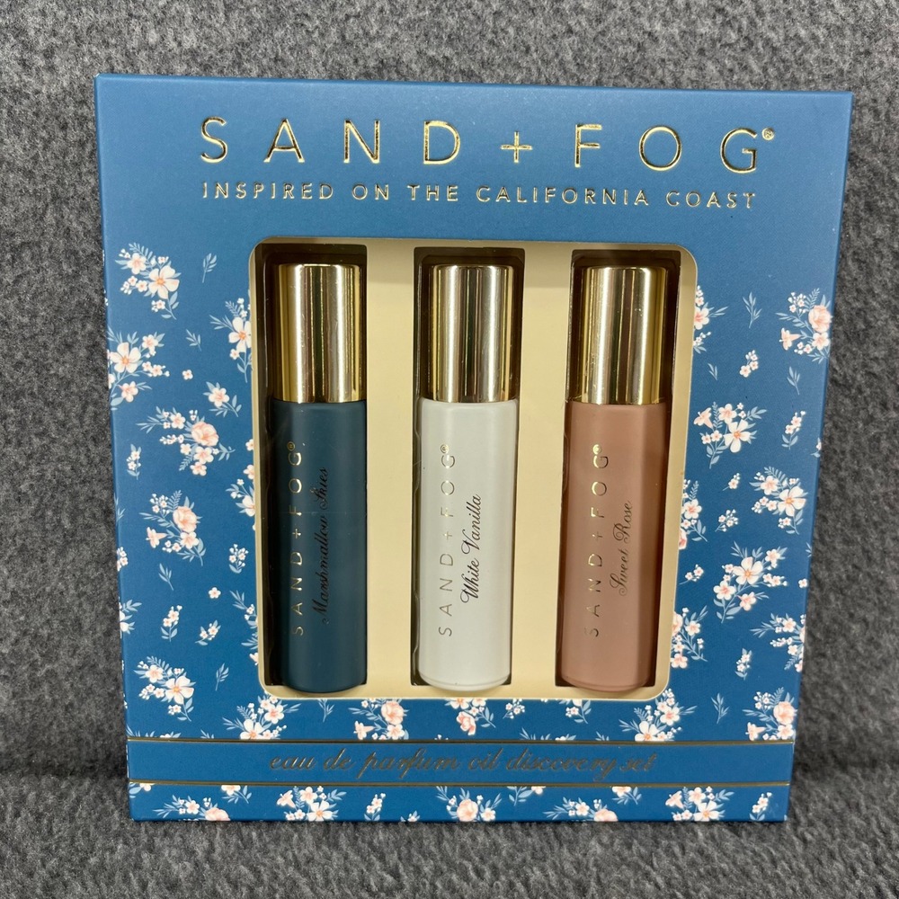 Sand + Fog Perfume Oil Discovery Set 3x10ml Multi Vanilla Rose Marshmallow